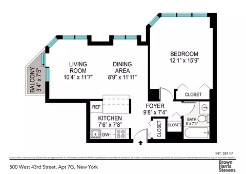 500 W 43rd St #7G, New York, NY 10036
