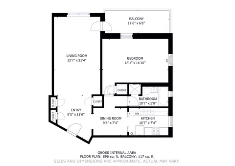 Floorplan - 915 E 17th St #116, Brooklyn, NY 11230 photo 1 of 1