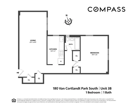 180 Van Cortlandt Park S #3B, Bronx, NY 10463