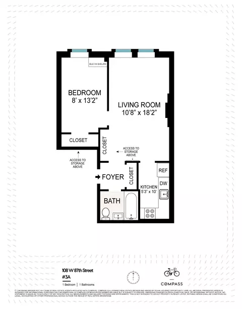 108 W 87th St #3A, New York, NY 10024