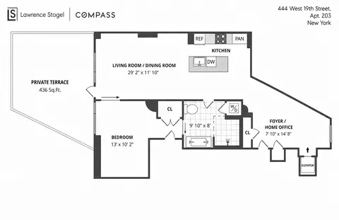 444 W 19th St #203, New York, NY 10011