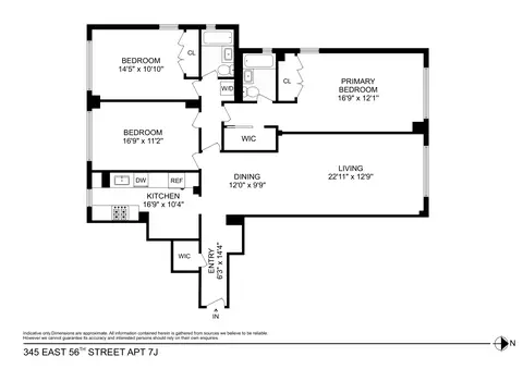 345 E 56th St #7J, New York, NY 10022