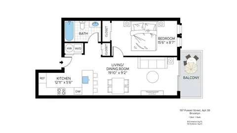 197 Pulaski St #3B, Brooklyn, NY 11206