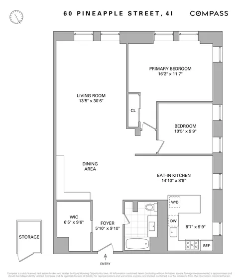 60 Pineapple St #4I, Brooklyn, NY 11201