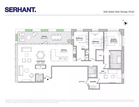 345 W 14th St #PHD, New York City, NY 10014