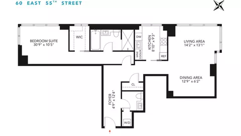 60 E 55th St #36A, New York, NY 10022