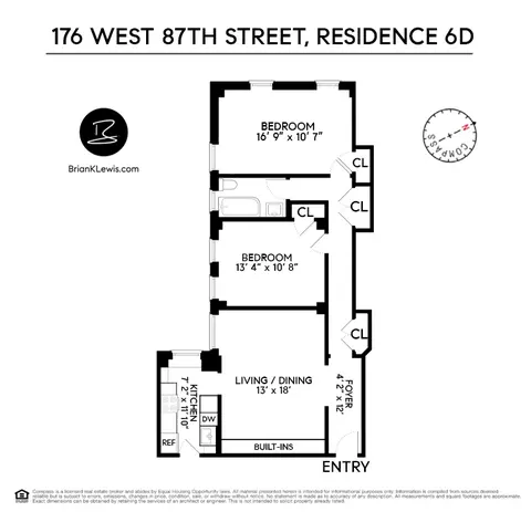 176 W 87th St #6D, New York, NY 10024
