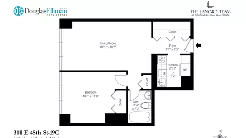 301 E 45th St #19C, New York, NY 10017