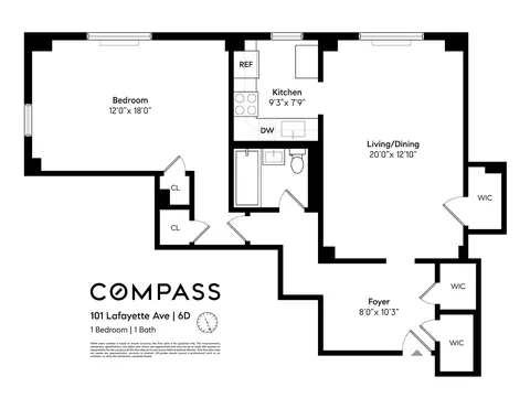 101 Lafayette Ave #6D, Brooklyn, NY 11217