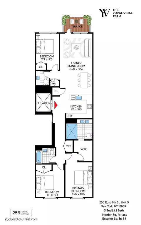 256 E 4th St #5, New York, NY 10009