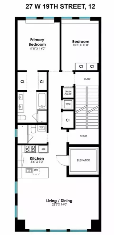 27 W 19th St #12TH-, New York, NY 10011