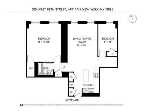 305 W 98th St #4AN, New York, NY 10025