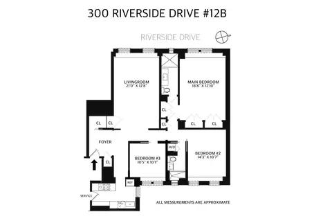 300 Riverside Dr #12B, New York, NY 10025