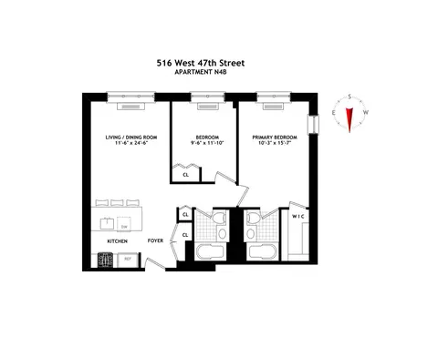 516 W 47th St #N4B, New York, NY 10036