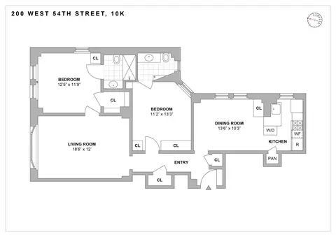 200 W 54th St #10K, New York, NY 10019