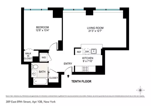 389 E 89th St #10B, New York, NY 10128