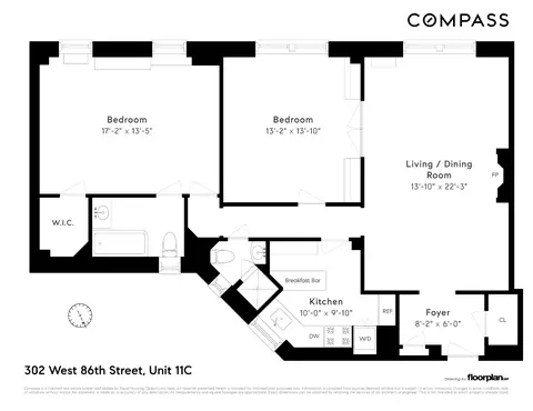 302 W 86th St #11C, New York, NY 10024