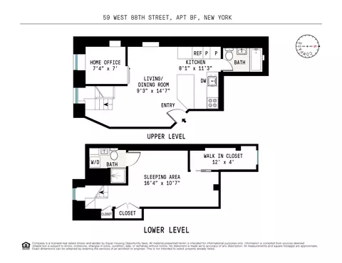 59 W 88th St #BF, New York, NY 10024