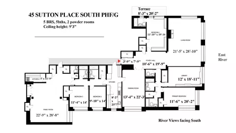45 Sutton Pl S #PHF/G, New York, NY 10022