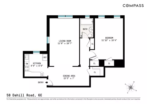 58 Dahill Rd #6E, Brooklyn, NY 11218