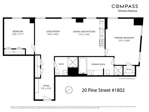 20 Pine St #1802, New York, NY 10005