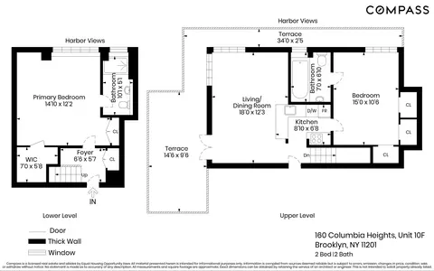 160 Columbia Hts #10F, Brooklyn, NY 11201