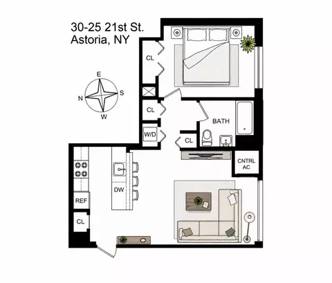 30-25 21st St #2C, Astoria, NY 11102