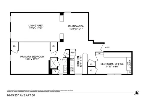 76-15 35th Ave #6O, New York City, NY 11372