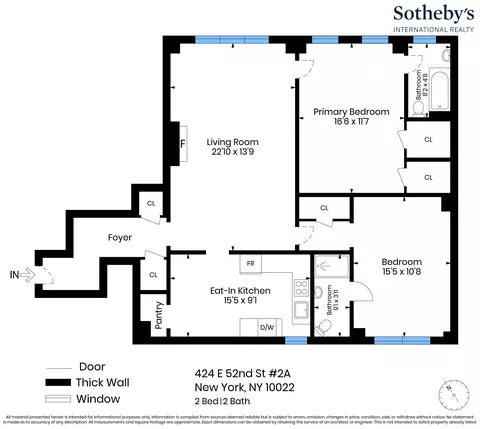 424 E 52nd St #2A, New York, NY 10022