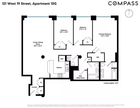 121 W 19th St #10G, New York, NY 10011