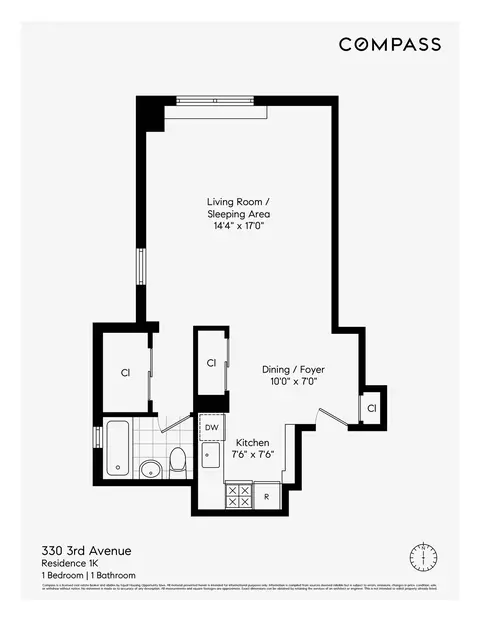 330 3rd Ave #1K, New York, NY 10010