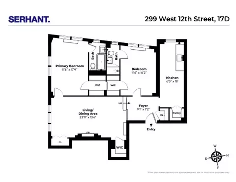 299 W 12th St #17D, New York, NY 10014