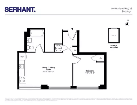 401 Rutland Rd #2E, Brooklyn, NY 11203