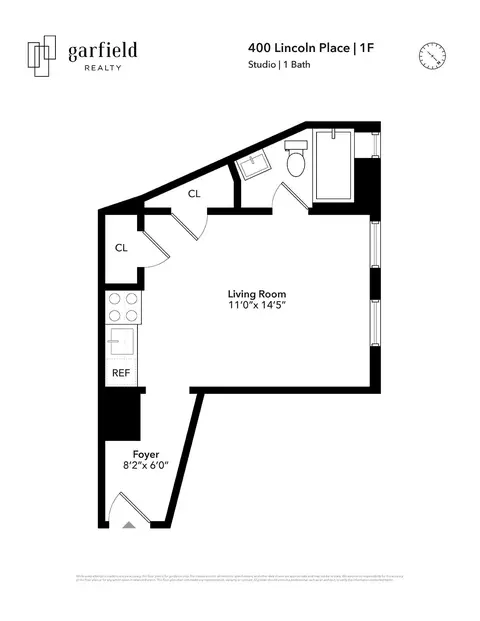 400 Lincoln Pl #1-F, Brooklyn, NY 11238