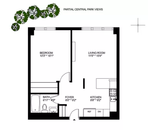 300 W 110th St #19-H, New York, NY 10026