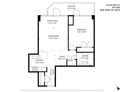 555 W 59th St #9-A, New York, NY 10019