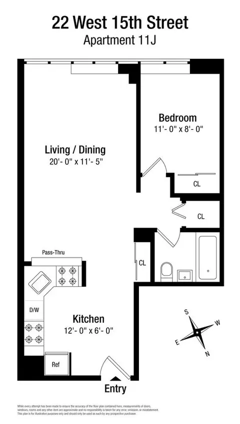 22 W 15th St #11J, New York, NY 10011