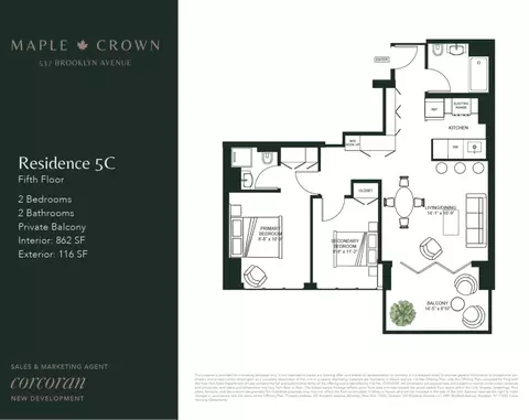 537 Brooklyn Ave #5C, Brooklyn, NY 11225