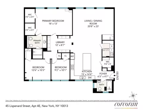 45 Lispenard St #4E, New York, NY 10013