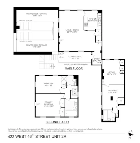 422 W 46th St #2R, New York, NY 10036
