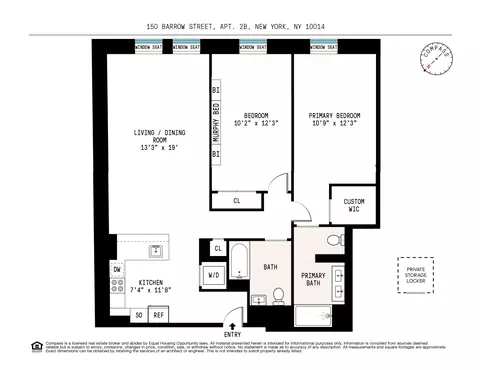150 Barrow St #2B, New York, NY 10014