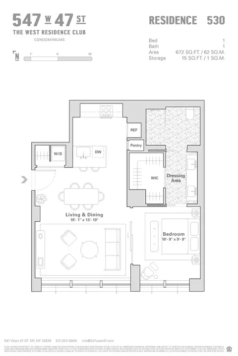 547 W 47th St #530, New York, NY 10036