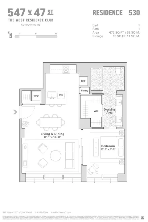 547 W 47th St #530, New York, NY 10036