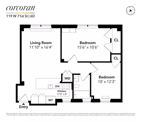 119 W 71st St #6D, New York, NY 10023