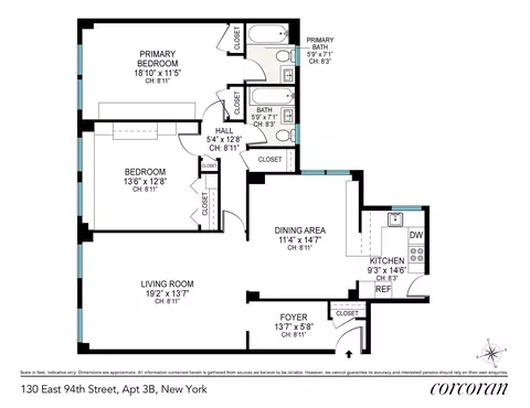 130 E 94th St #3B, New York, NY 10128