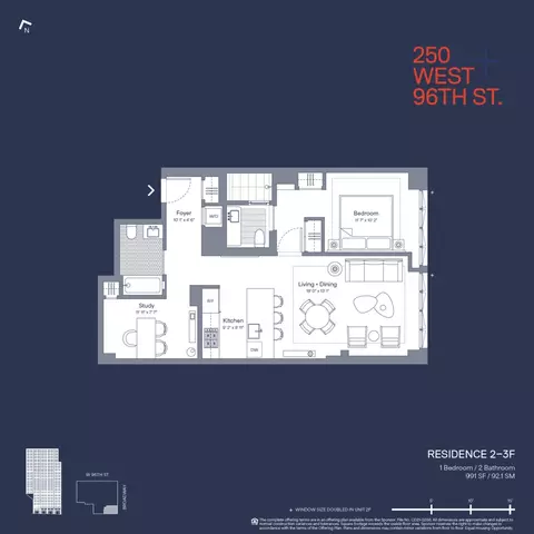 250 W 96th St #2F, New York, NY 10025