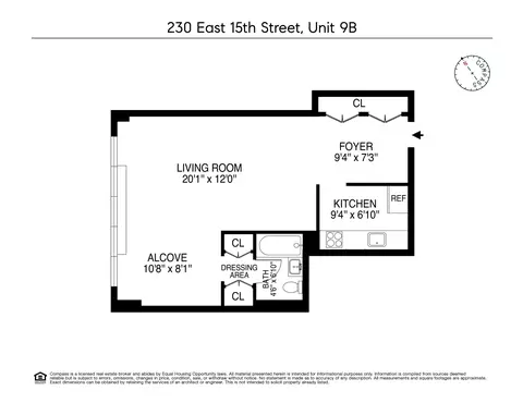 230 E 15th St #9B, New York, NY 10003