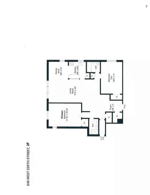 640 W 239th St #2F, New York City, NY 10463