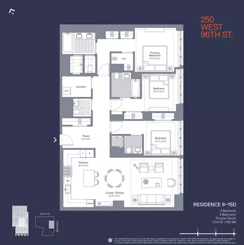 250 W 96th St #10D, New York, NY 10025