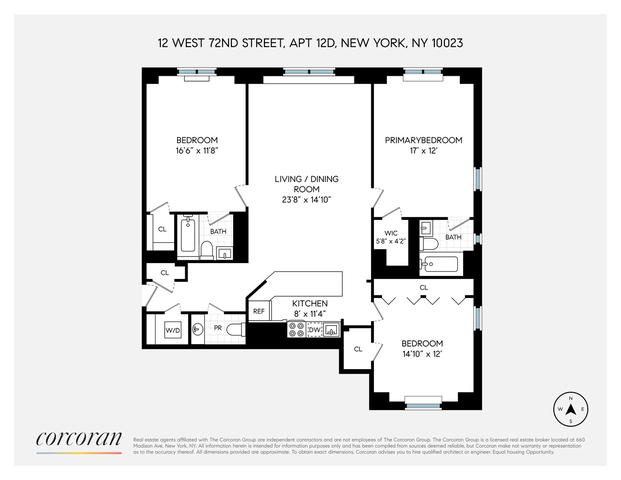 12 W 72nd St #12D, New York, NY 10023